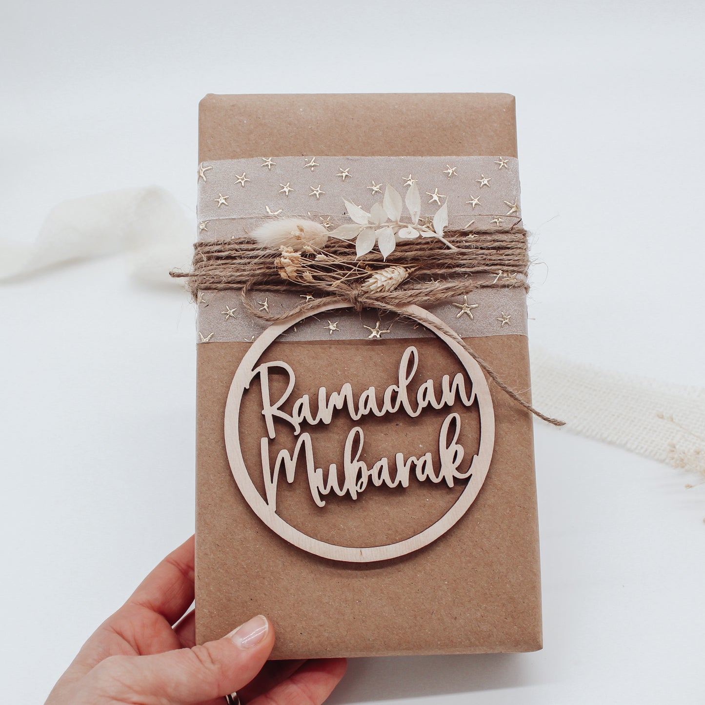 Holzschild - Ramadan Mubarak