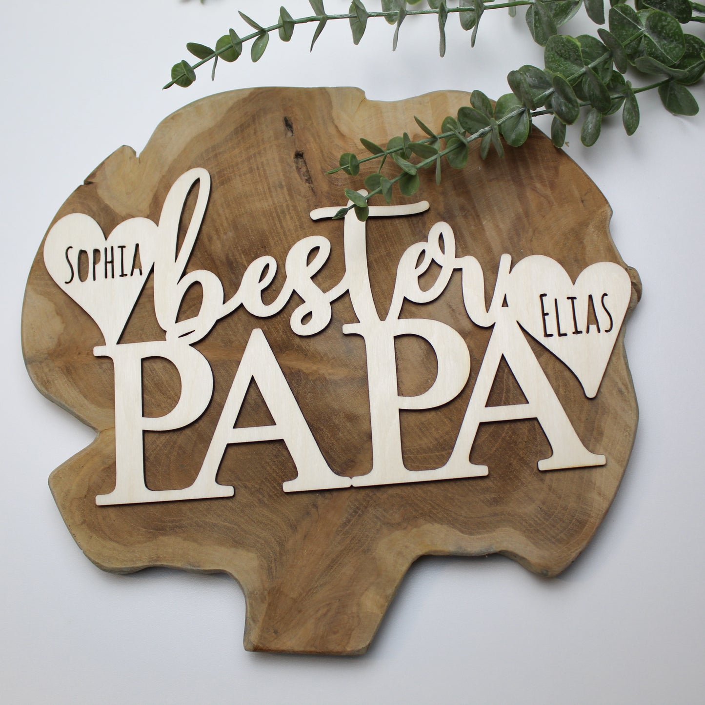 Holzschild - Bester Papa / Bester Opa
